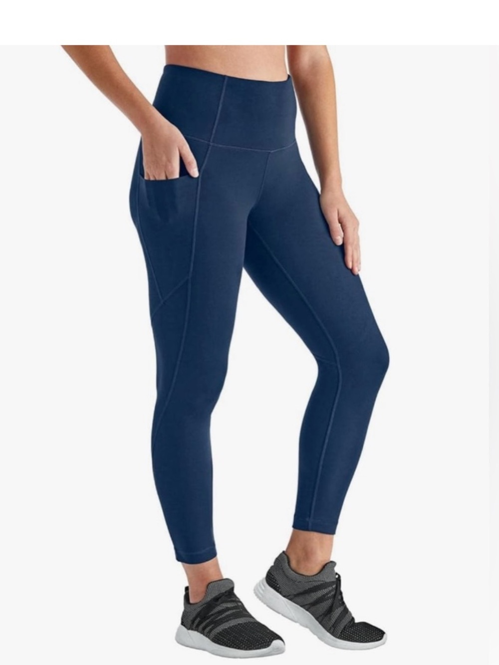 High-Rise Navy Stretch Performance Leggings size medium